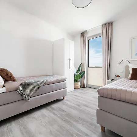 Beachloungethree- 1 Og, Meerblick, Balkon, Kamin, Sauna Lejlighed Olpenæs