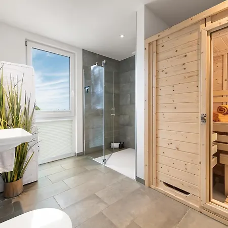 アパート Beachloungethree- 1 Og, Meerblick, Balkon, Kamin, Sauna *