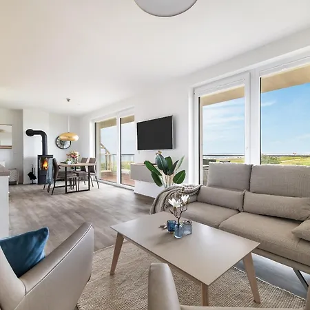 Beachloungethree- 1 Og, Meerblick, Balkon, Kamin, Sauna