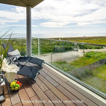 アパート Beachloungethree- 1 Og, Meerblick, Balkon, Kamin, Sauna *